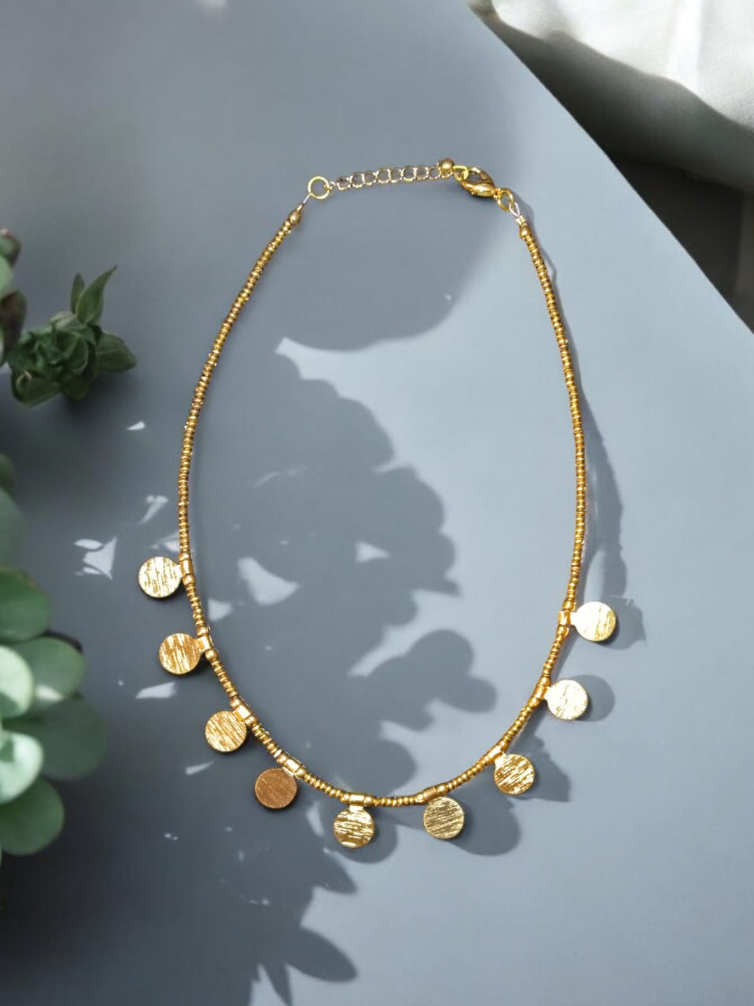 Bohotusk Brass Metal Beads Necklace