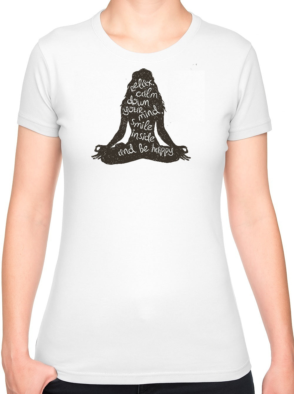 Bohotusk Yoga Pose Cotton Mens T-Shirt S - 3XL