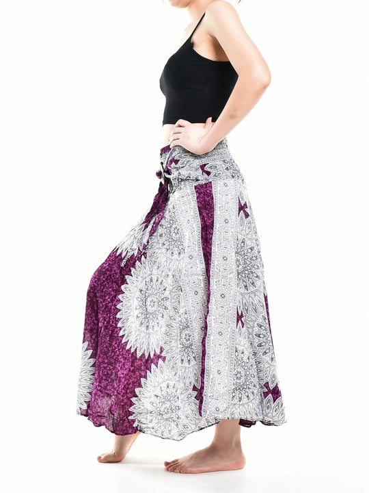Bohotusk Purple Snowflake Long Skirt With Coconut Buckle (& Strapless Dress) S/M Only