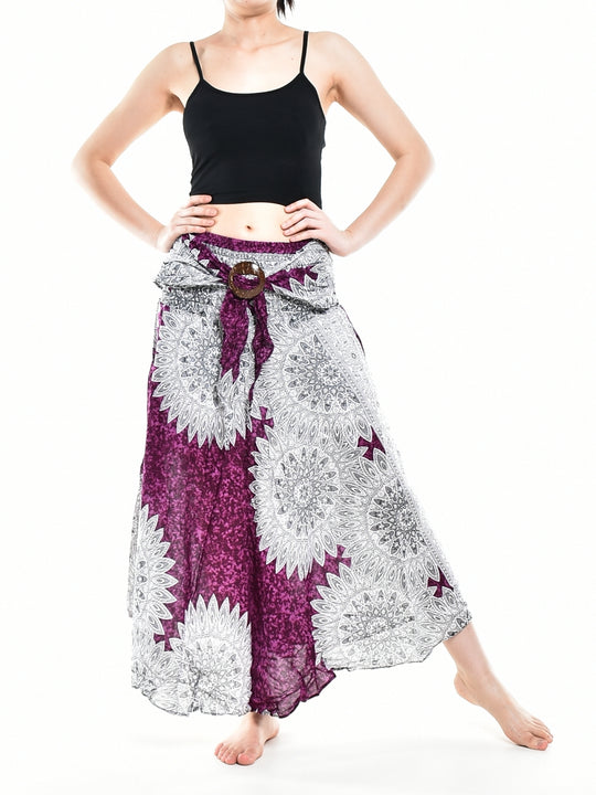 Bohotusk Purple Snowflake Long Skirt With Coconut Buckle (& Strapless Dress) S/M Only