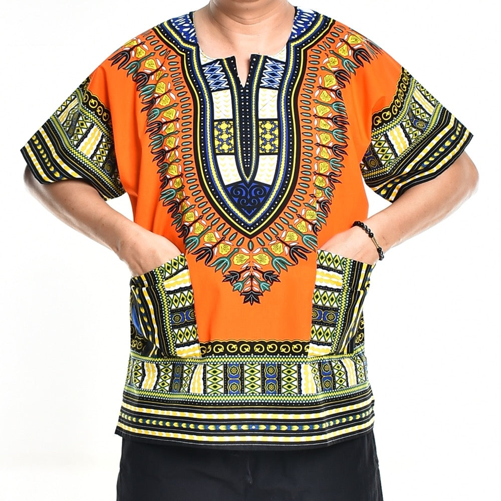 Dashiki Shirt African Poncho Ladies Shirt Dress - 6 Colours