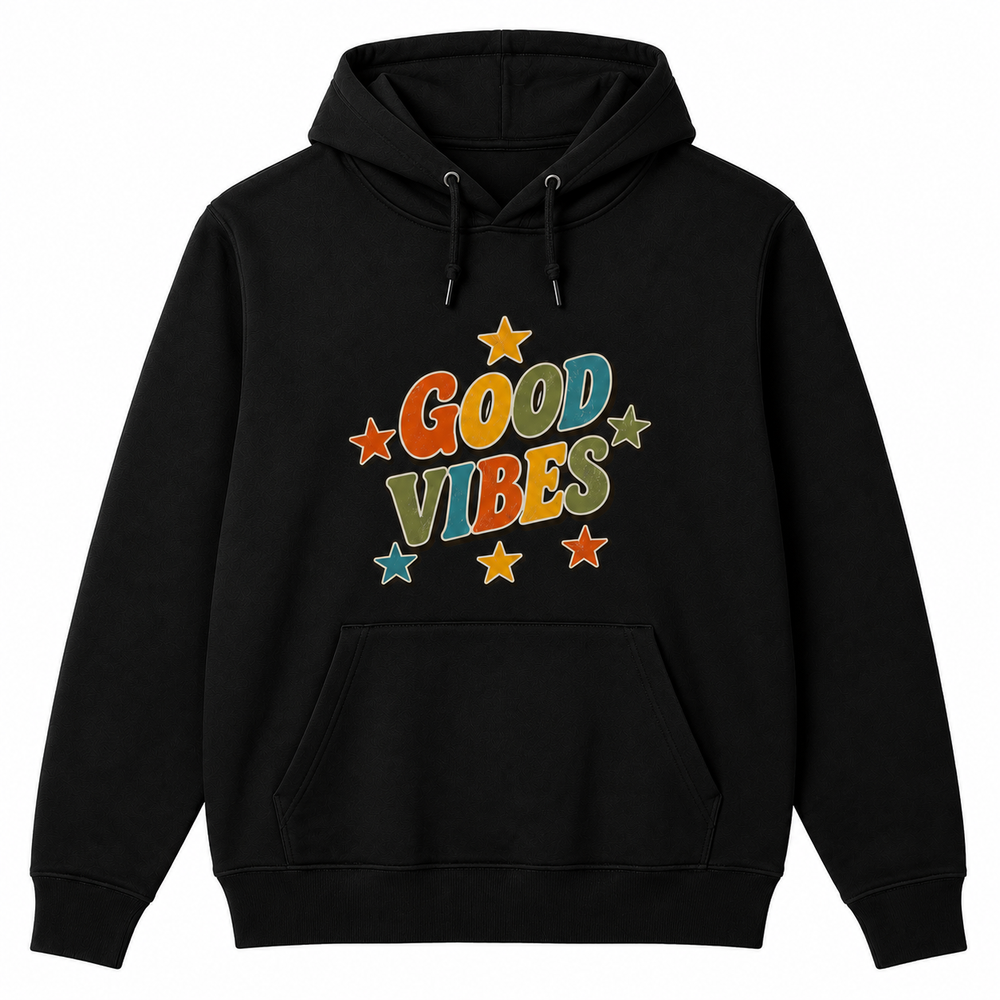 Bohotusk Good Vibes Cotton Hoodie 6 Colours S - 2XL (UK 8 - 20)