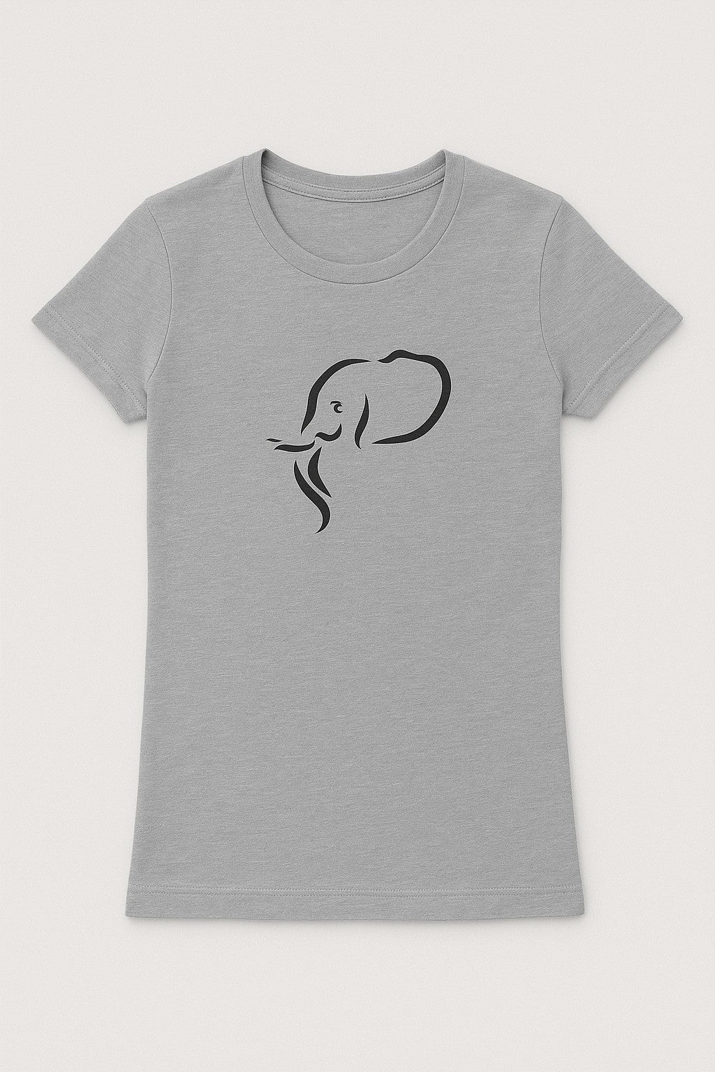Bohotusk Elephant Head Cotton Ladies T-Shirt XS - 2XL (UK 8 - 18) - 6 Colours