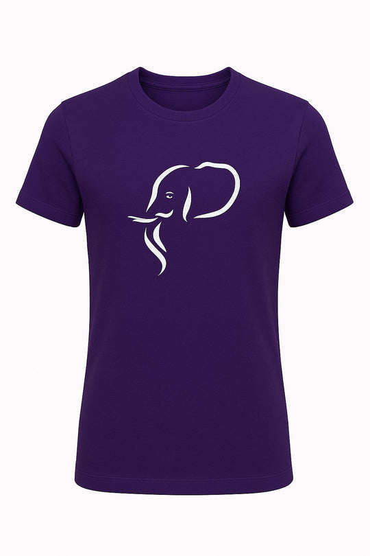 Bohotusk Elephant Head Cotton Ladies T-Shirt XS - 2XL (UK 8 - 18) - 6 Colours