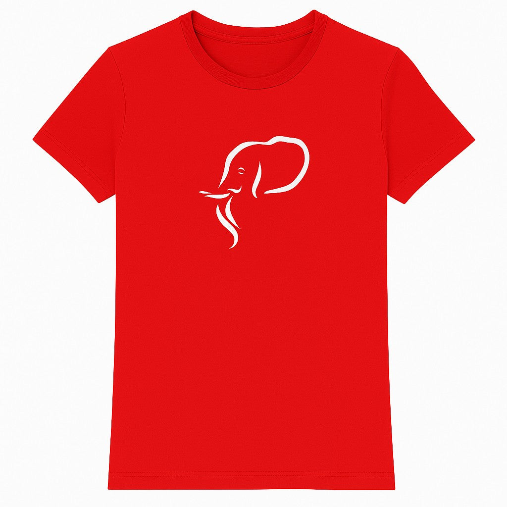 Bohotusk Elephant Head Cotton Ladies T-Shirt XS - 2XL (UK 8 - 18) - 6 Colours