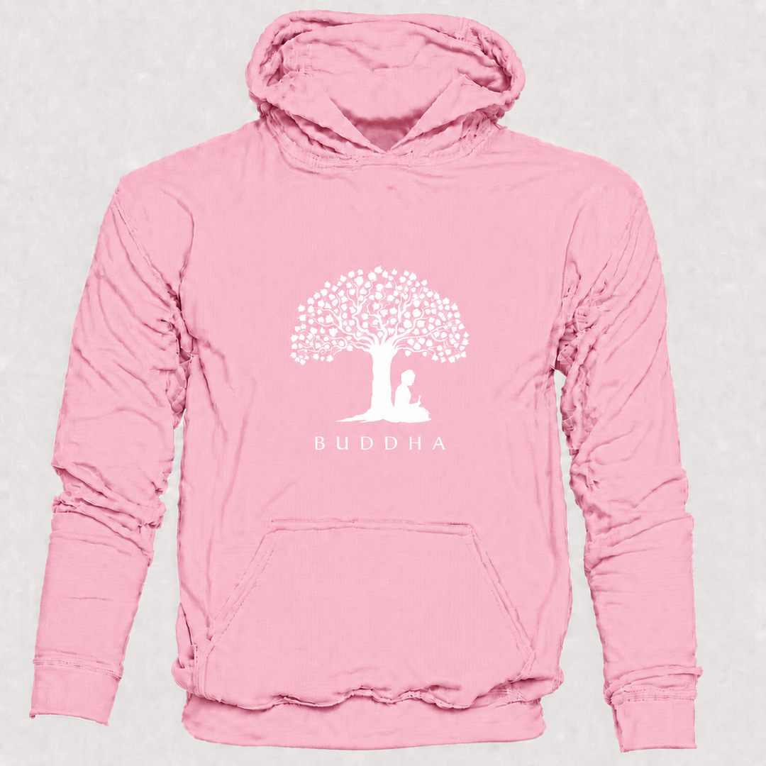 Bohotusk Buddha Under a Tree Cotton Hoodie 6 Colours S - 2XL (UK 8 - 20)