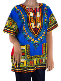 Dashiki Shirt African Poncho Ladies Shirt Dress - 6 Colours