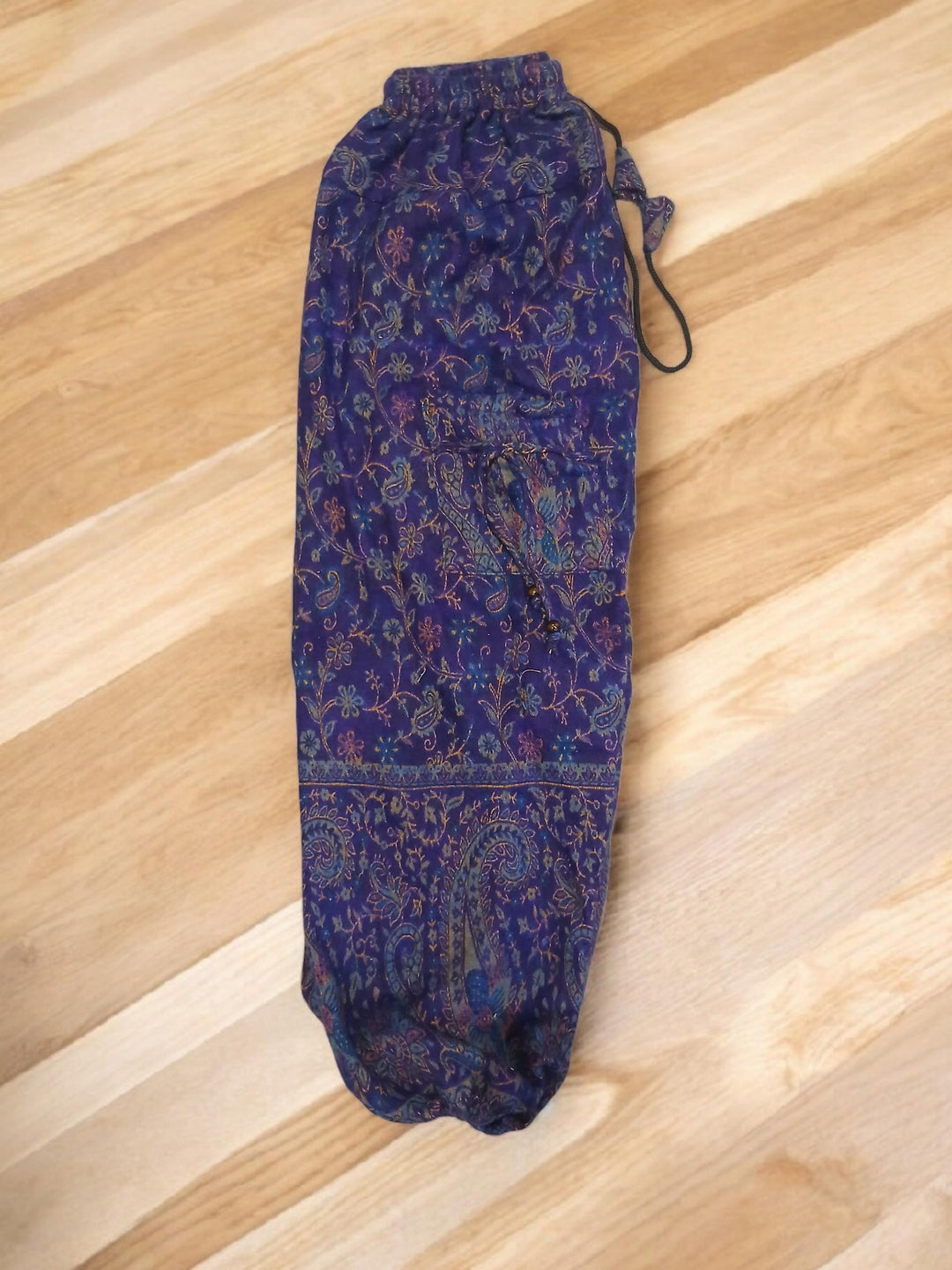 Bohotusk Mid Purple Paisley Fleece Harem Pants One Size