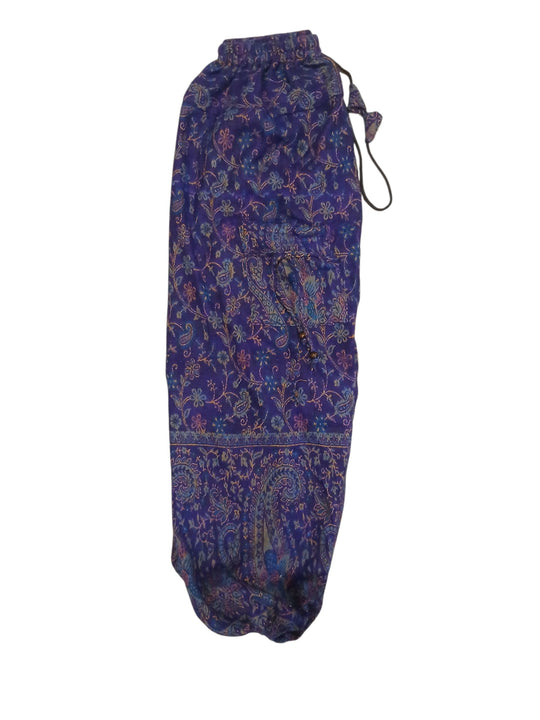 Bohotusk Mid Purple Paisley Fleece Harem Pants One Size
