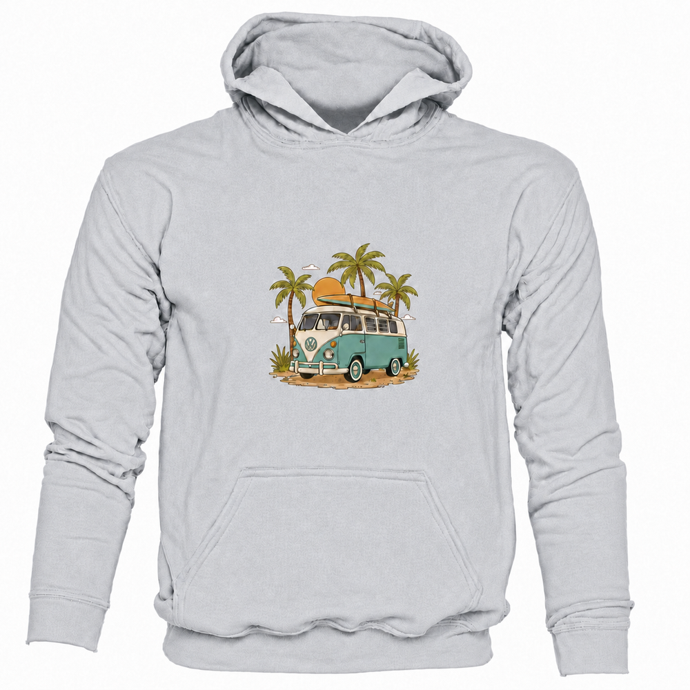 Bohotusk Camper Van Palm Trees Kids Hoodie 6 Colours