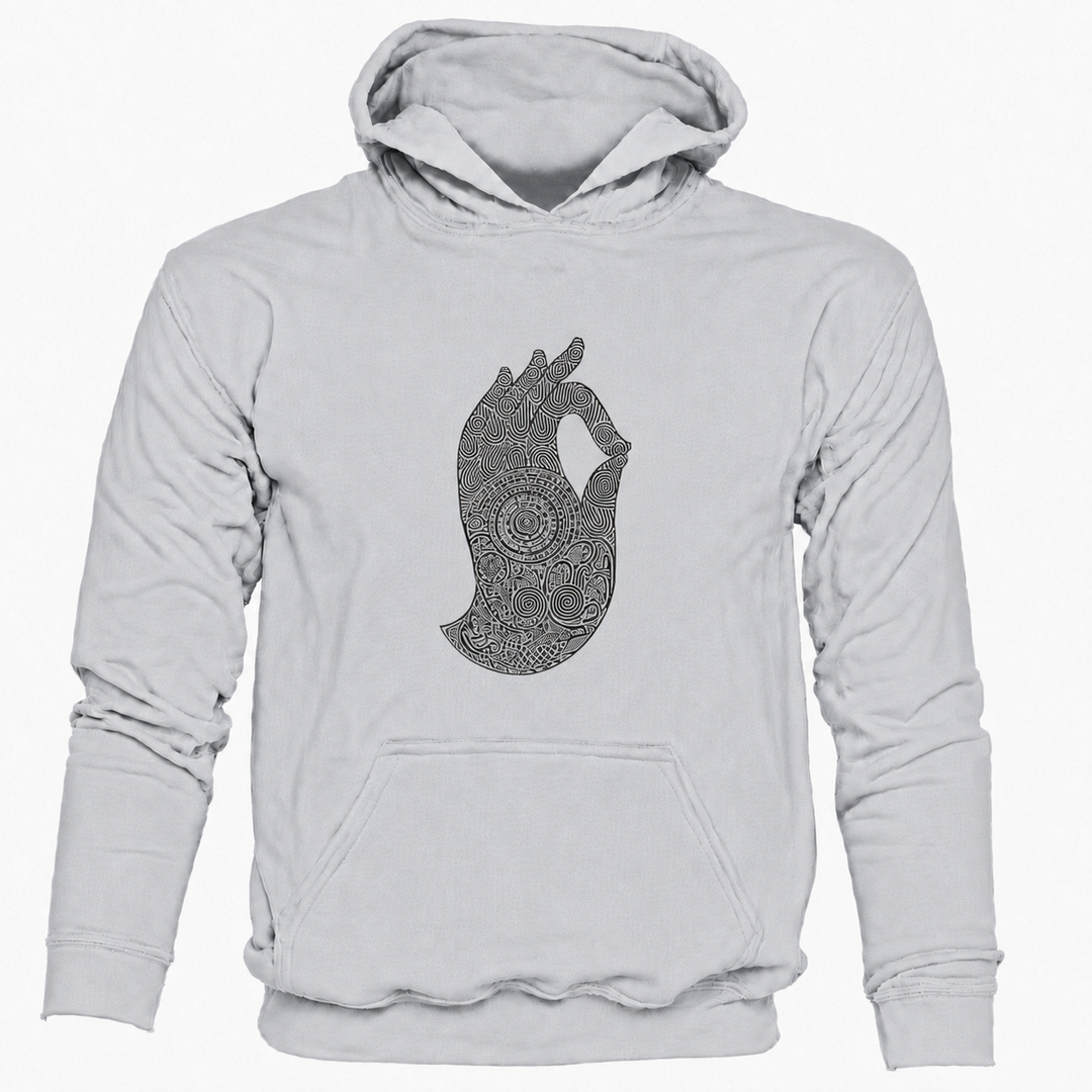 Bohotusk Hand of Buddha Cotton Hoodie 6 Colours S - 2XL (UK 8 - 20)