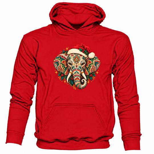 Bohotusk Christmas Elephant Hoodie 6 Colours S - 2XL (UK 8 - 20)