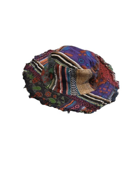Bohotusk Hemp Patchwork Bucket Hat