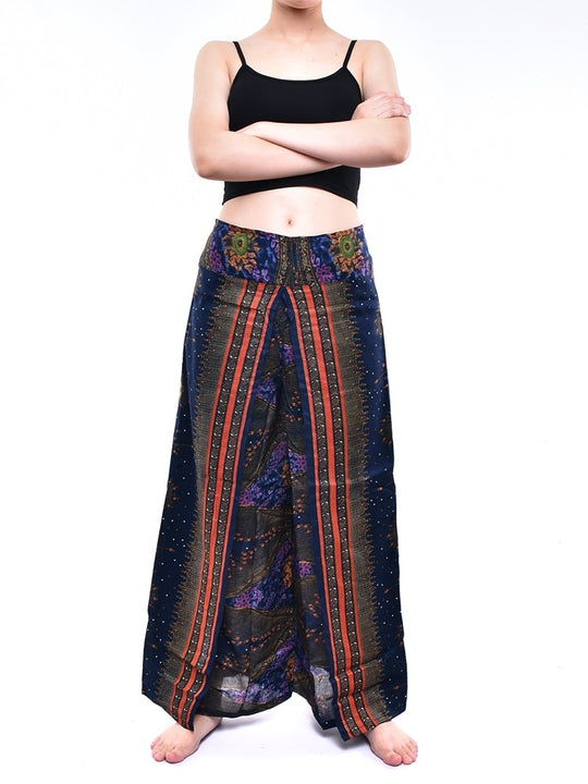 Bohotusk Blue Moonshine Womens Palazzo Trousers S/M (UK 8 - 12)