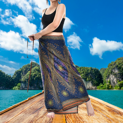 Bohotusk Navy Blue Moonshine Sarong Super Soft 150cm x 110 cms