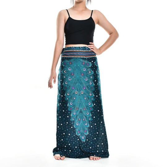 Bohotusk Teal Green Peacock Sarong Super Soft 150cm x 110 cms