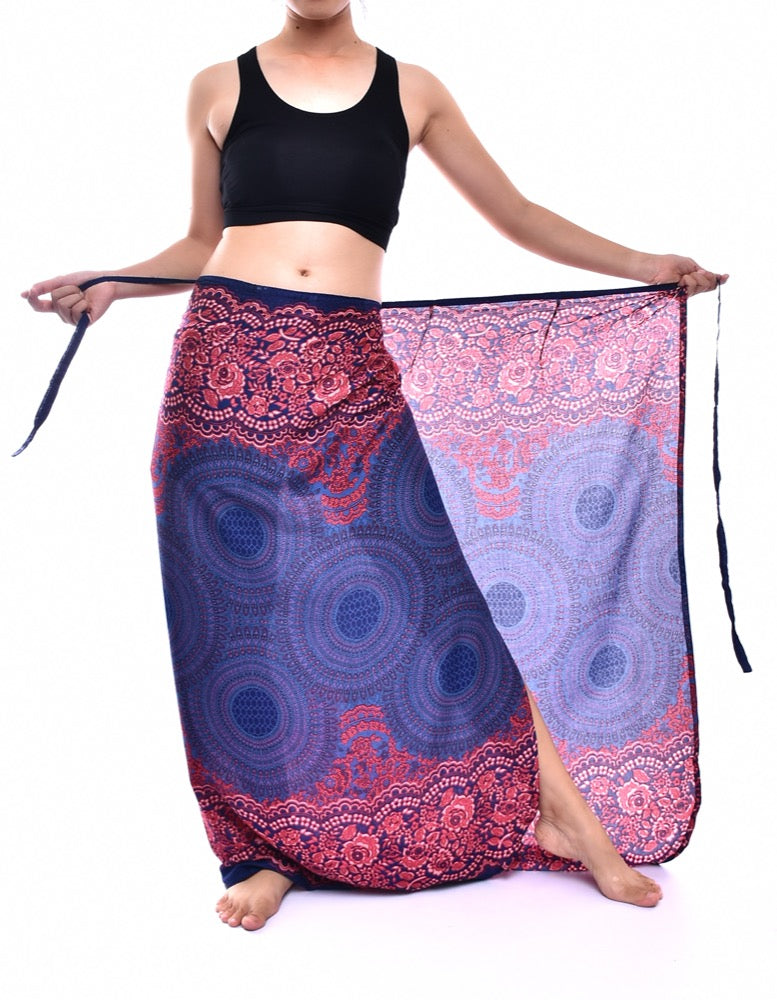 Bohotusk Purple Blue Sun Glow Sarong Super Soft 150cm x 110 cms