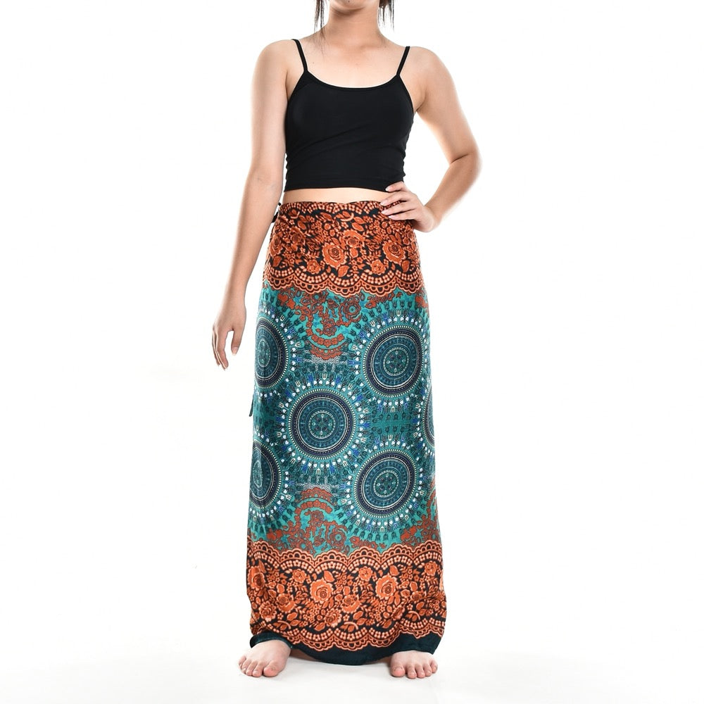 Bohotusk Teal Green Sun Glow Print Sarong Super Soft 150cm x 110cm