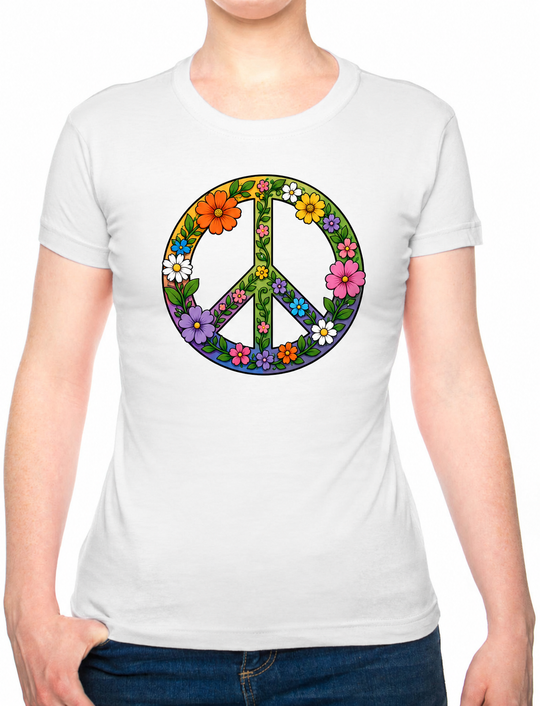 Boho CND Flower Power Cotton Mens T-Shirt S - 3XL