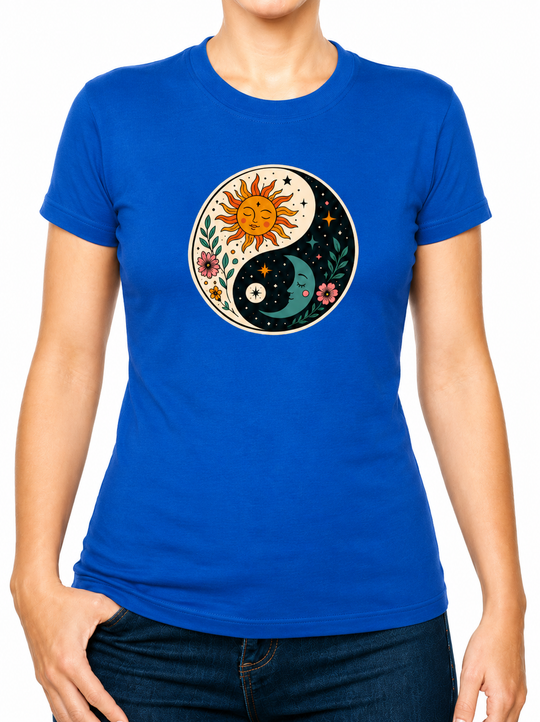 Bohotusk Ying Yang Cotton Kids T-Shirt 3 to 13 Years (7 Colours)
