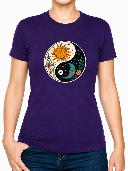 Bohotusk Ying Yang Cotton Kids T-Shirt 3 to 13 Years (7 Colours)