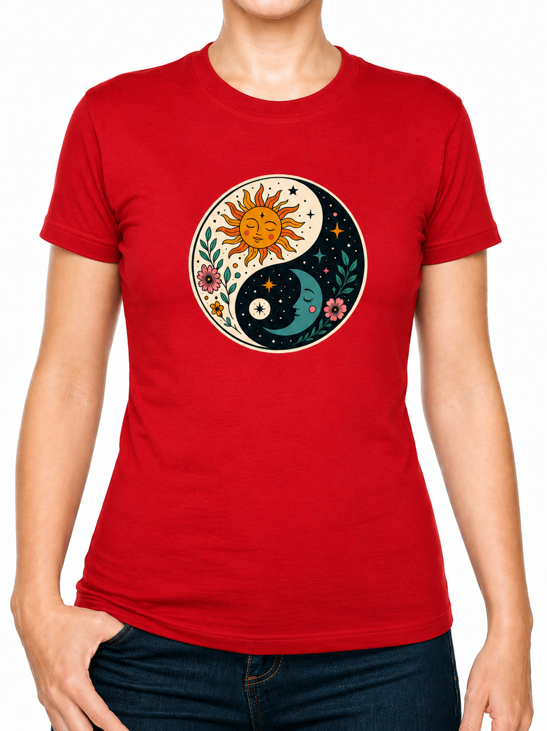 Bohotusk Ying Yang Cotton Kids T-Shirt 3 to 13 Years (7 Colours)