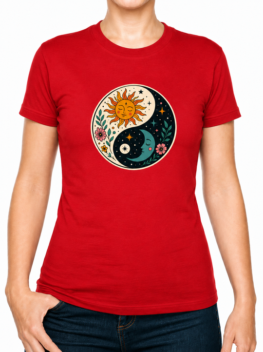 Bohotusk Ying Yang Cotton Kids T-Shirt 3 to 13 Years (7 Colours)