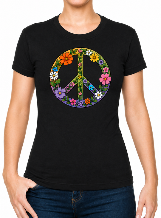 Boho CND Flower Power Cotton Mens T-Shirt S - 3XL