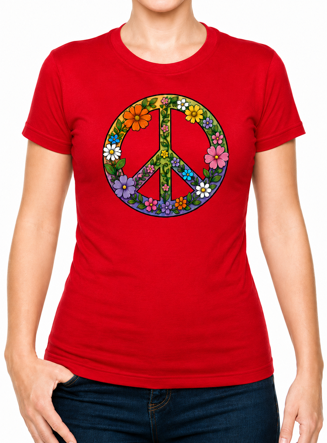 Boho CND Flower Power Cotton Mens T-Shirt S - 3XL