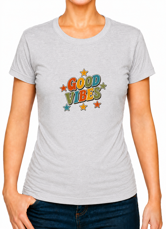 Bohotusk Good Vibes Cotton Mens T-Shirt S - 3XL