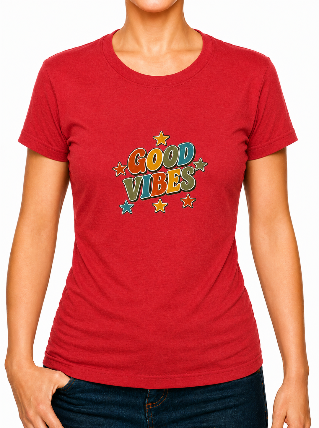 Bohotusk Good Vibes Cotton Mens T-Shirt S - 3XL