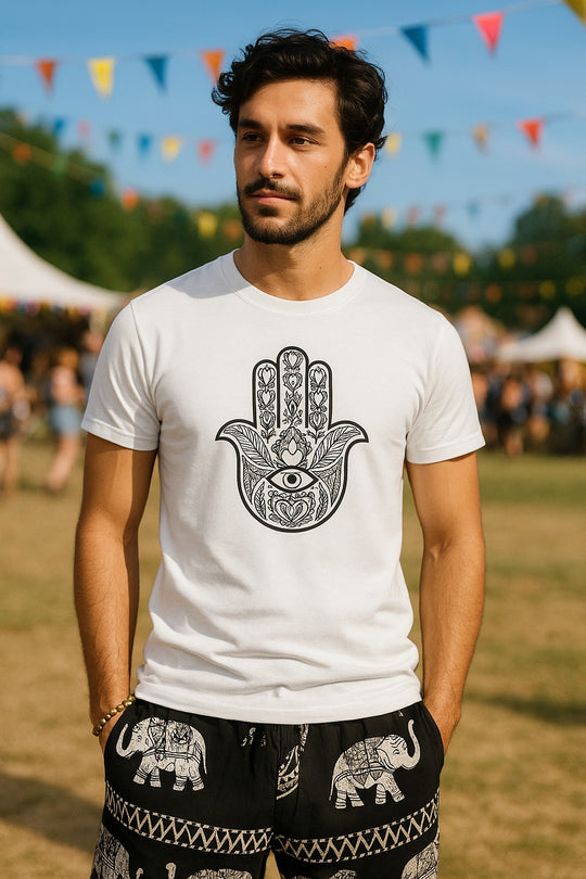 Bohotusk All Seeing Hand Cotton Mens T-Shirt S - 3XL