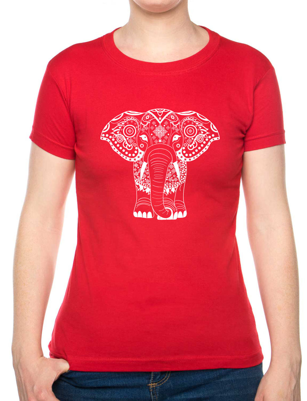 Bohotusk Kids Elephant Print Cotton T-Shirt 3 to 13 Years (7 Colours)
