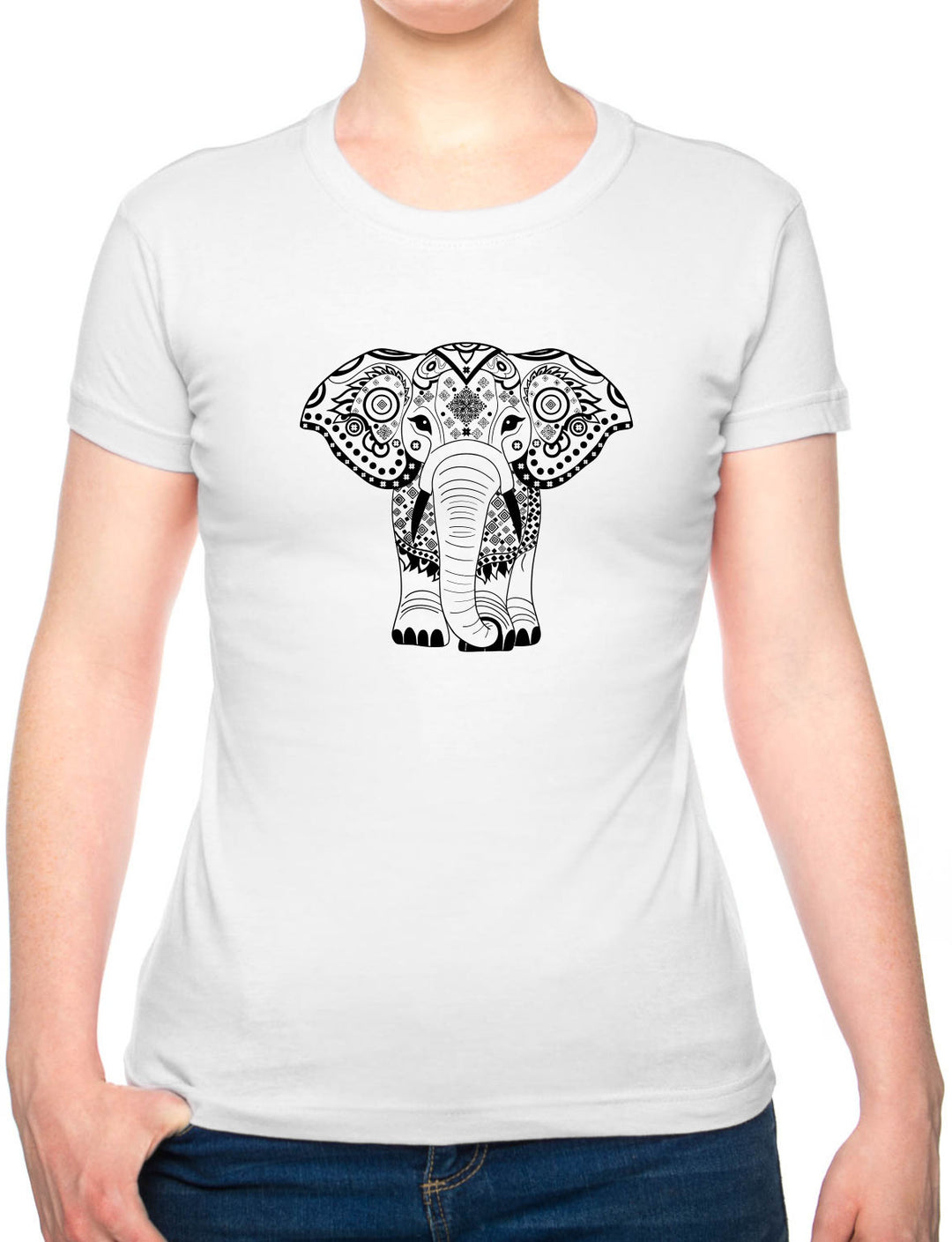 Bohotusk Kids Elephant Print Cotton T-Shirt 3 to 13 Years (7 Colours)