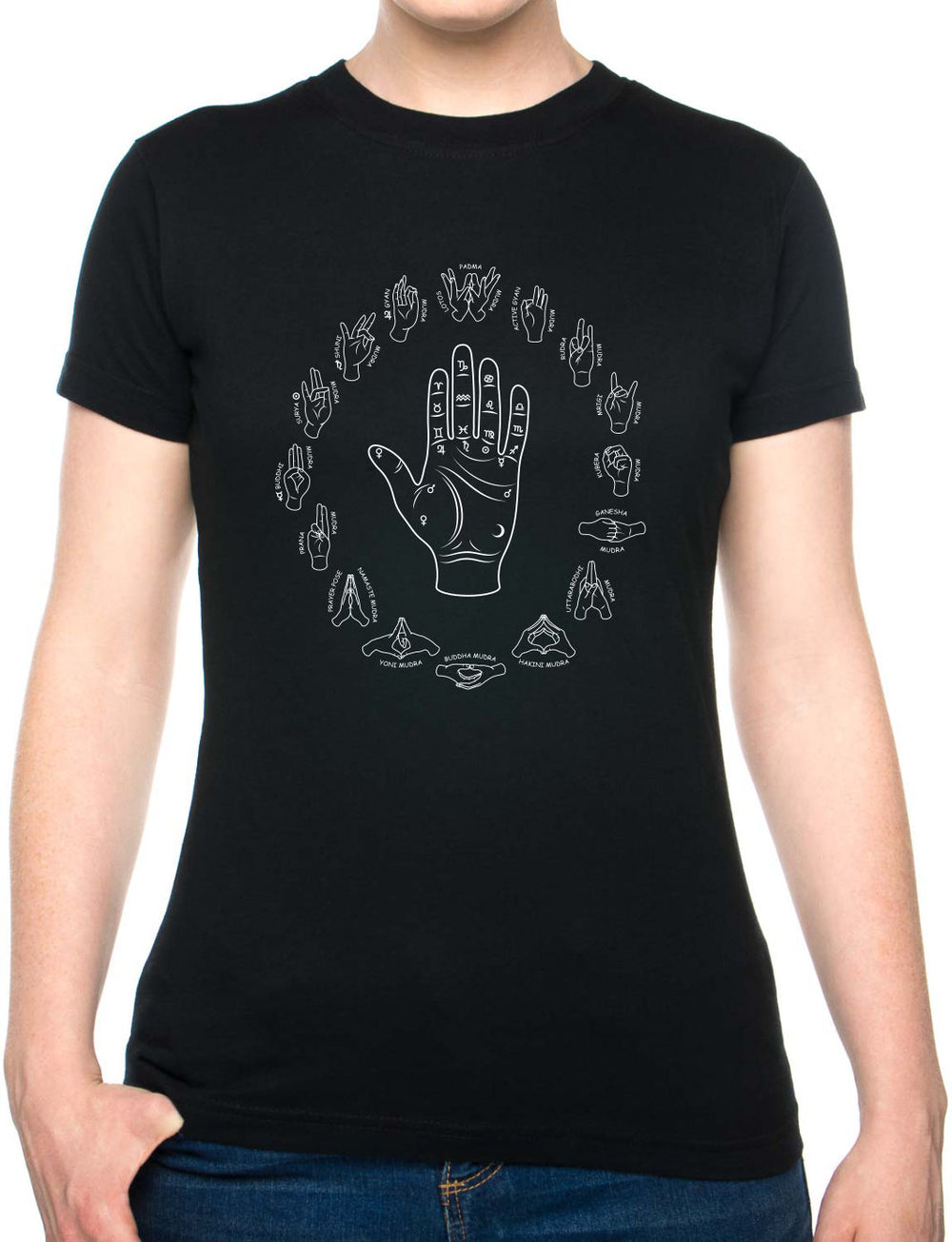 Bohotusk Mudra Energy Flows Cotton Mens T-Shirt S - 3XL