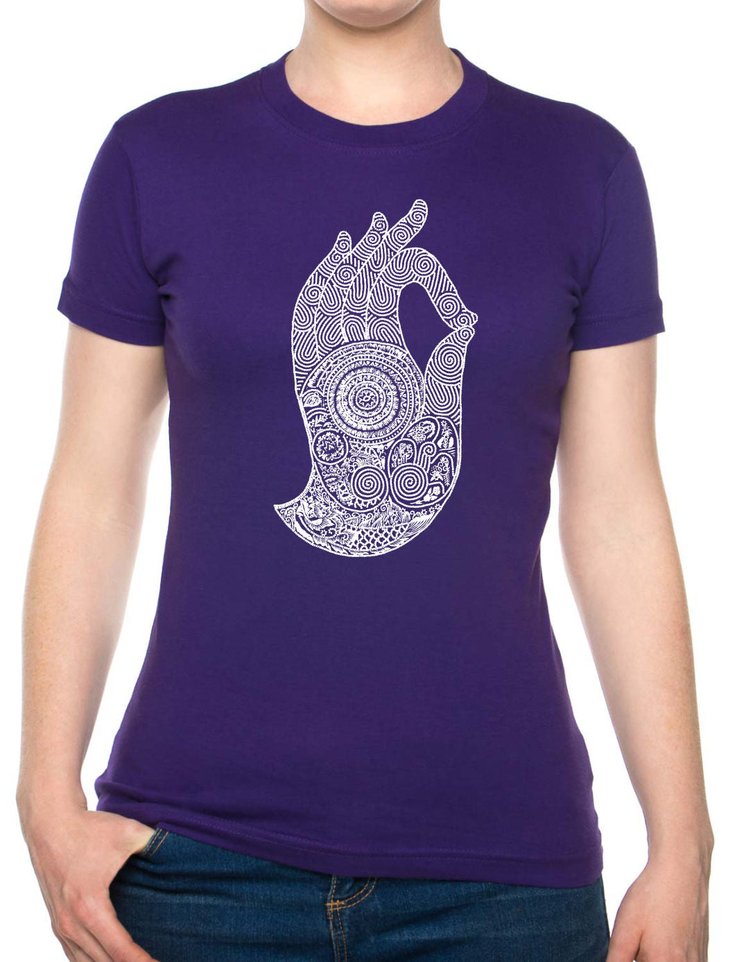 Bohotusk Kids Hand of Buddha Cotton T-Shirt 3 to 13 Years (7 Colours)