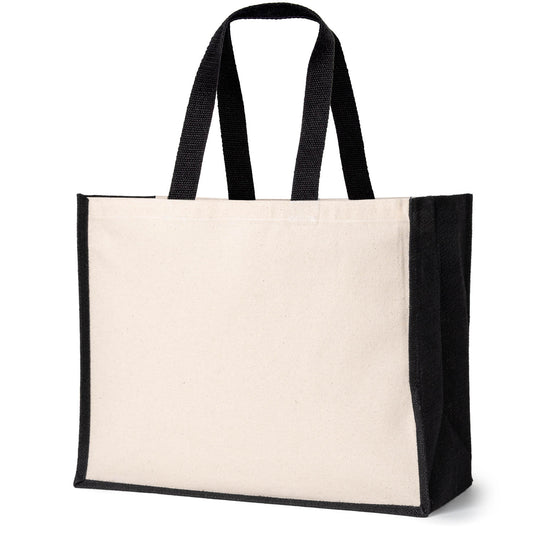Mudra Energy Jute Canvas Tote Bag