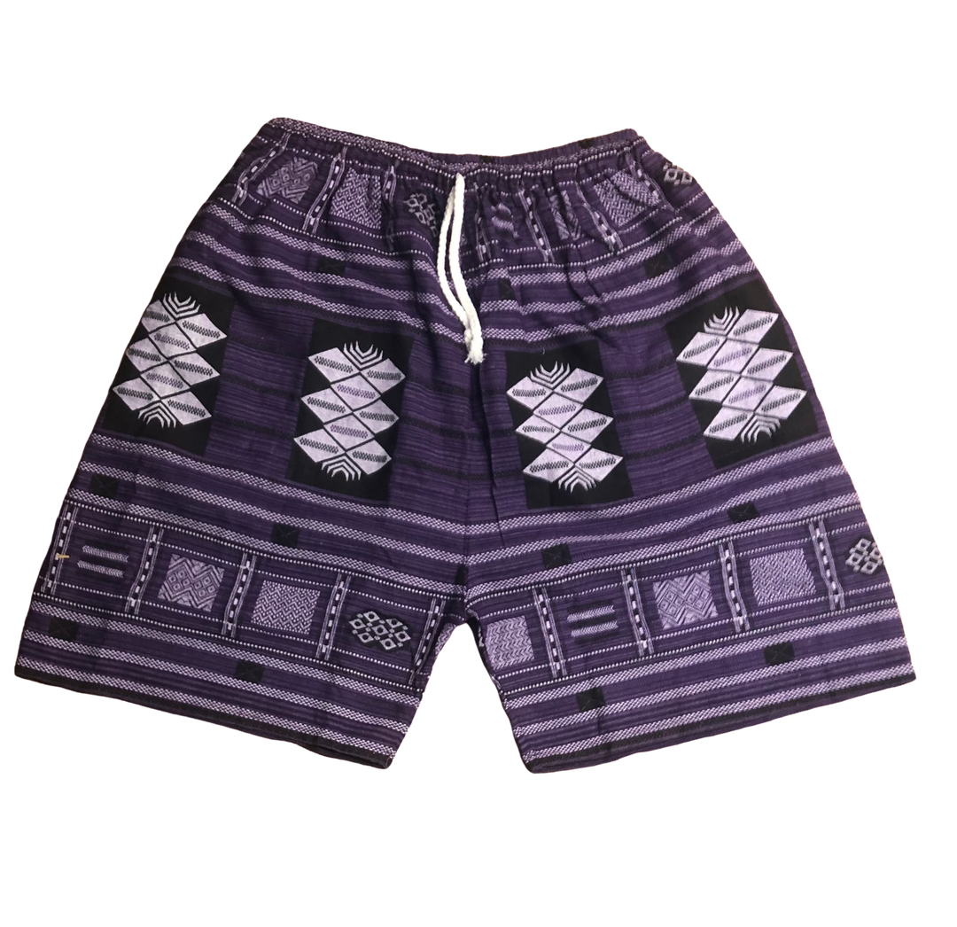 Mens Cotton Purple Nightshade Shorts