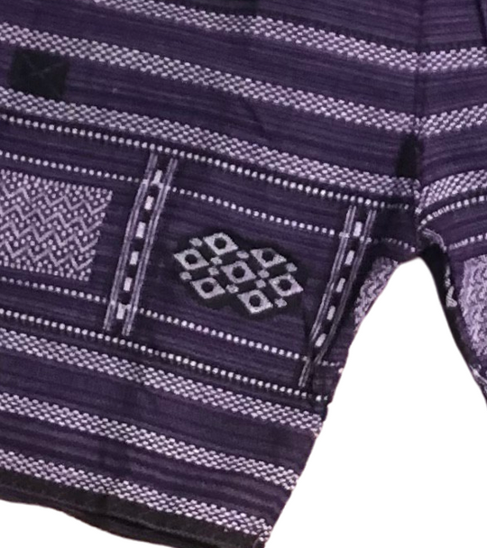Mens Cotton Purple Nightshade Shorts