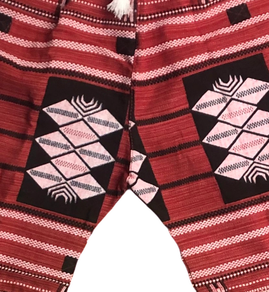 Mens Red Cotton Nightshade Shorts