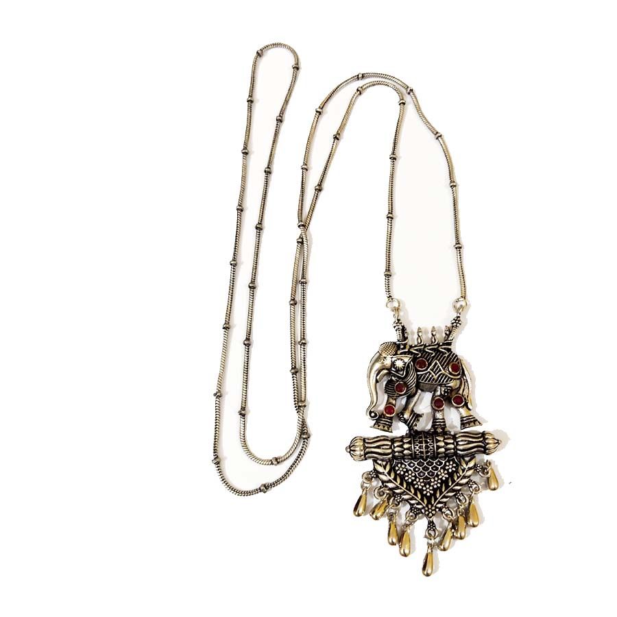 Bohotusk Elephant Tusker Pendant Necklace